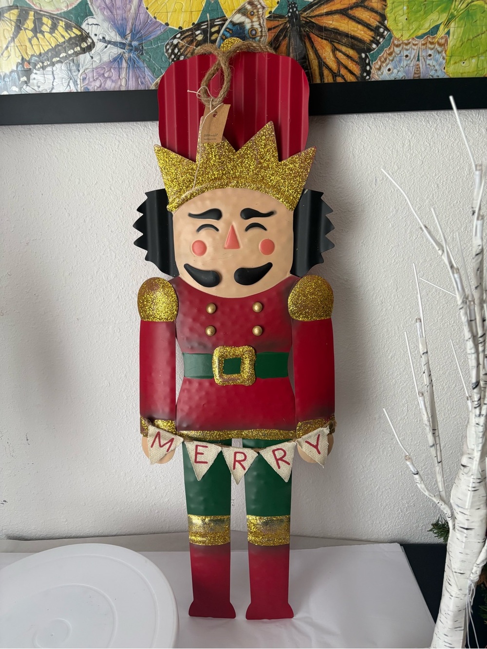 Mud pie 2024 Holiday Nutcracker Wall Decor - Red and Green